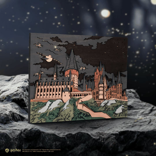 HOGWARTS™ 3D WOOD WALL POSTER - ZeWood