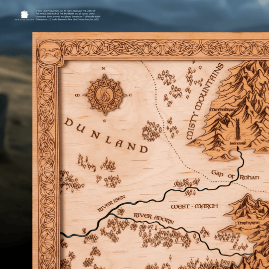 THE WAR OF THE ROHIRRIM ROHAN 3D WOOD MAP - ZeWood