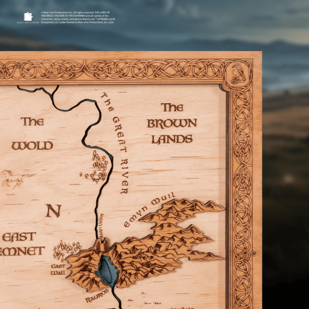 THE WAR OF THE ROHIRRIM ROHAN 3D WOOD MAP - ZeWood