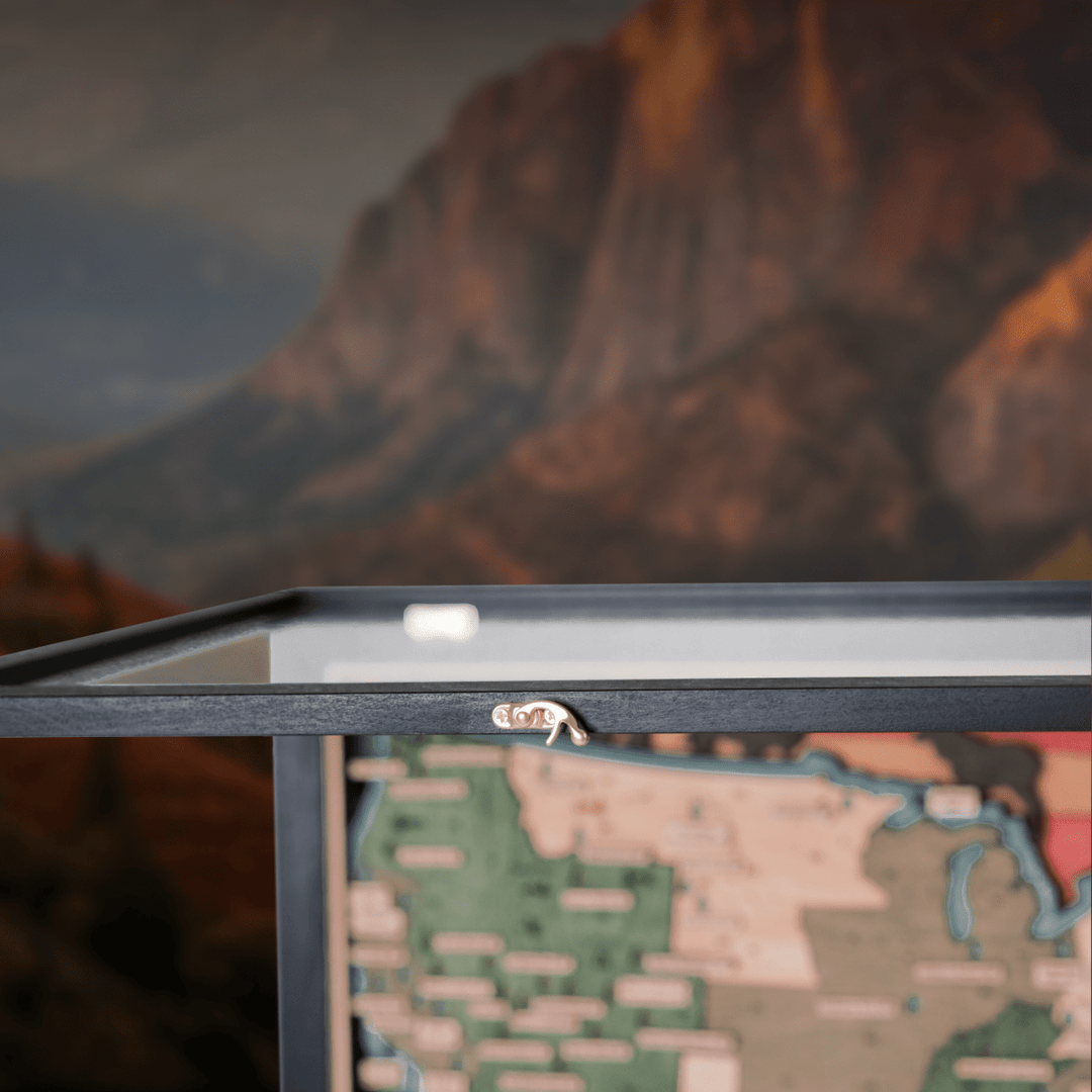 US 3D WOOD MAP OF NATIONAL PARKS - ZeWood