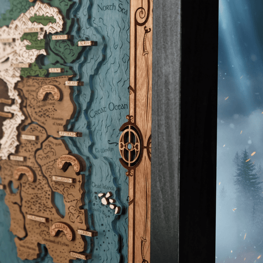 ERILEA 3D WOOD MAP - ZeWood