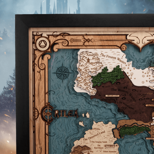 ERILEA 3D WOOD MAP - ZeWood