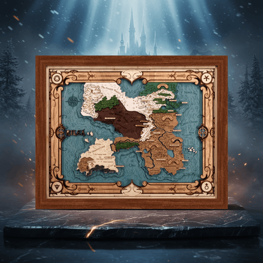 ERILEA 3D WOOD MAP - ZeWood