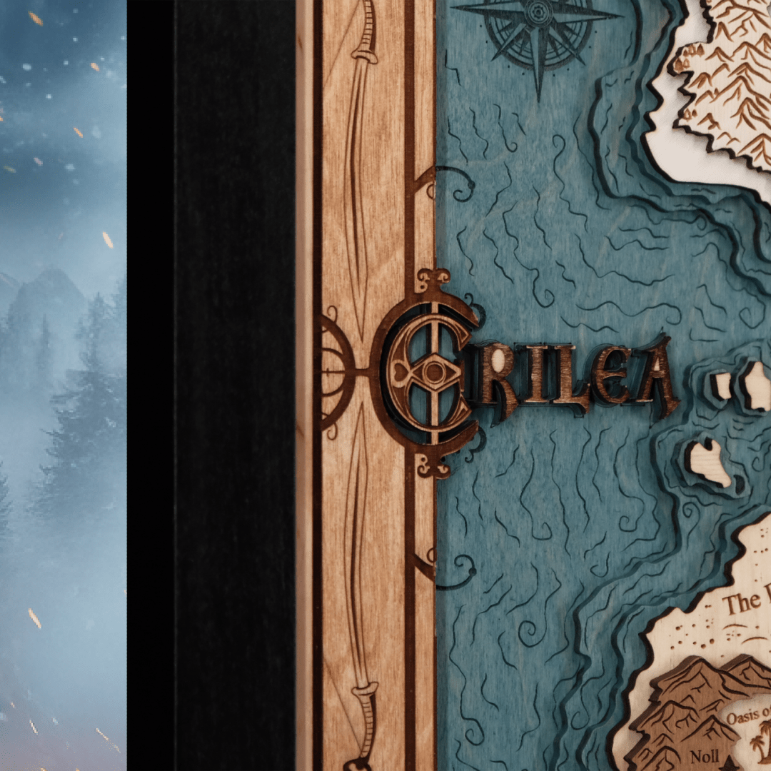 ERILEA 3D WOOD MAP - ZeWood