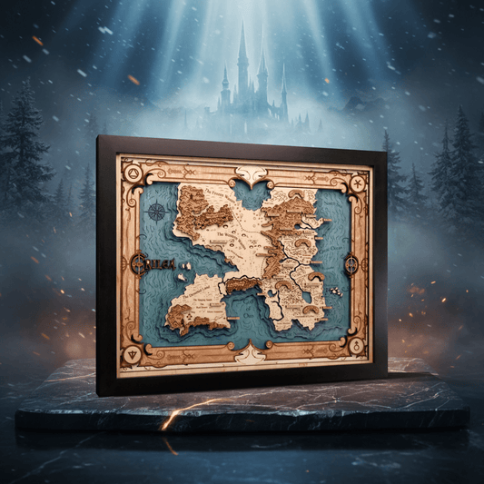 ERILEA 3D WOOD MAP - ZeWood