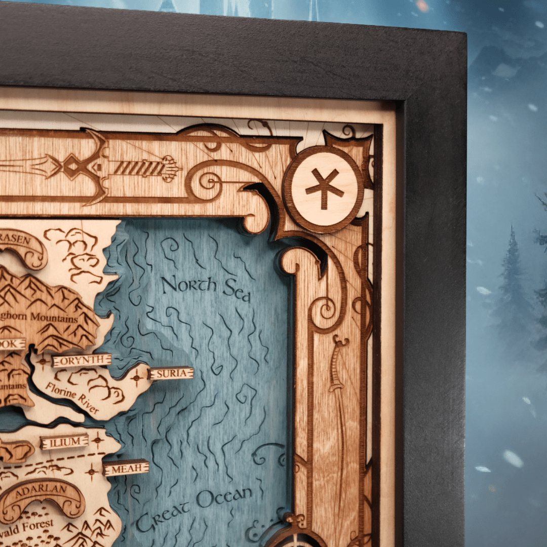 ERILEA 3D WOOD MAP - ZeWood