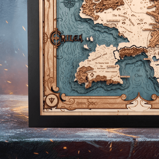 ERILEA 3D WOOD MAP - ZeWood