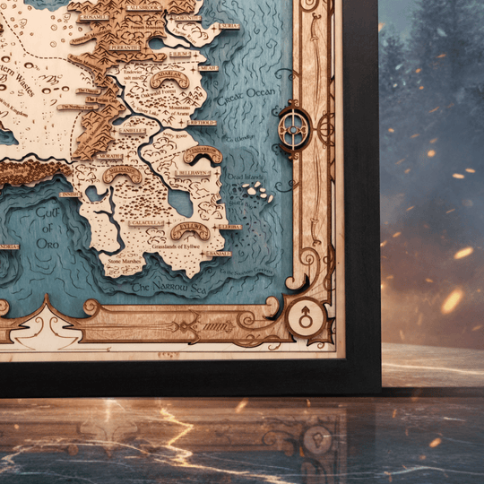 ERILEA 3D WOOD MAP - ZeWood