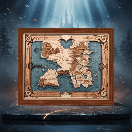 ERILEA 3D WOOD MAP - ZeWood