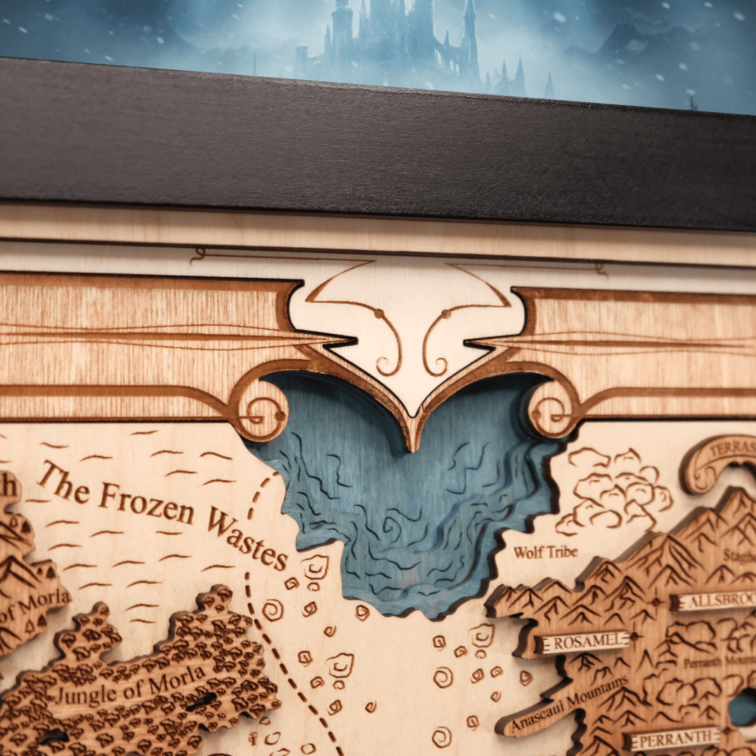 ERILEA 3D WOOD MAP - ZeWood