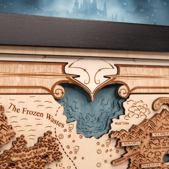 ERILEA 3D WOOD MAP - ZeWood