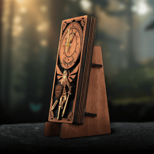 MASTER SWORD 3D WOOD CLOCK - ZeWood