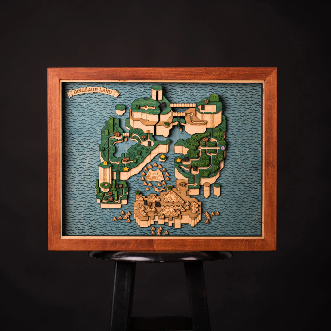 CUSTOM FANTASY 3D WORLD MAP ZeWood Map