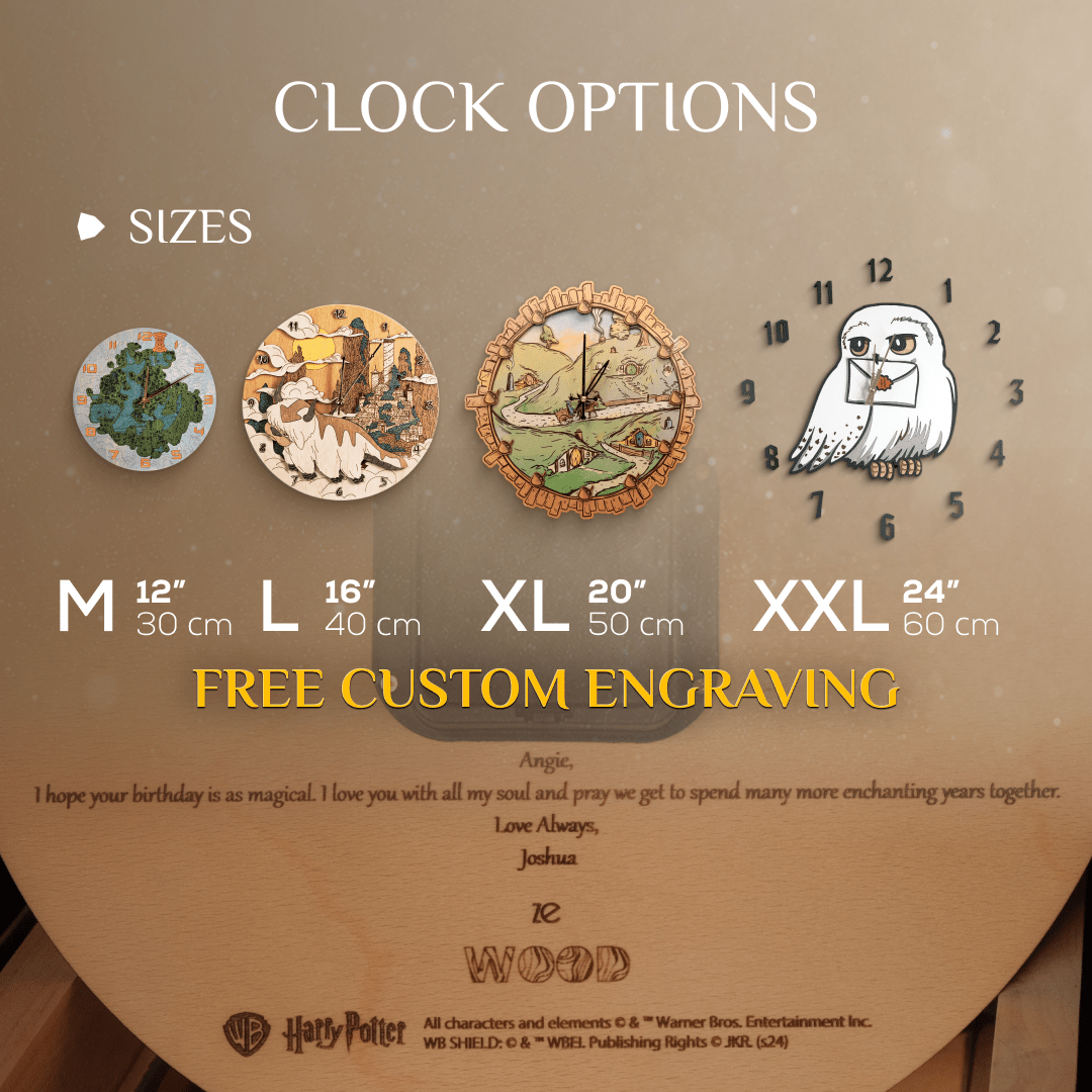 CUSTOM 3D WOOD CLOCK - ZeWood