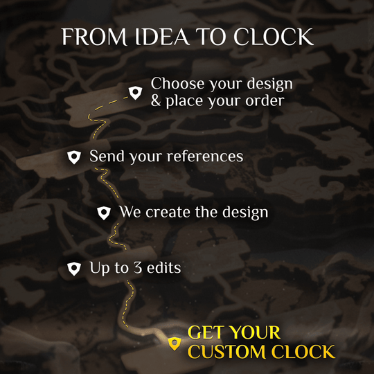 CUSTOM 3D WOOD CLOCK - ZeWood
