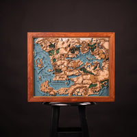 D&D 3D WOOD MAP