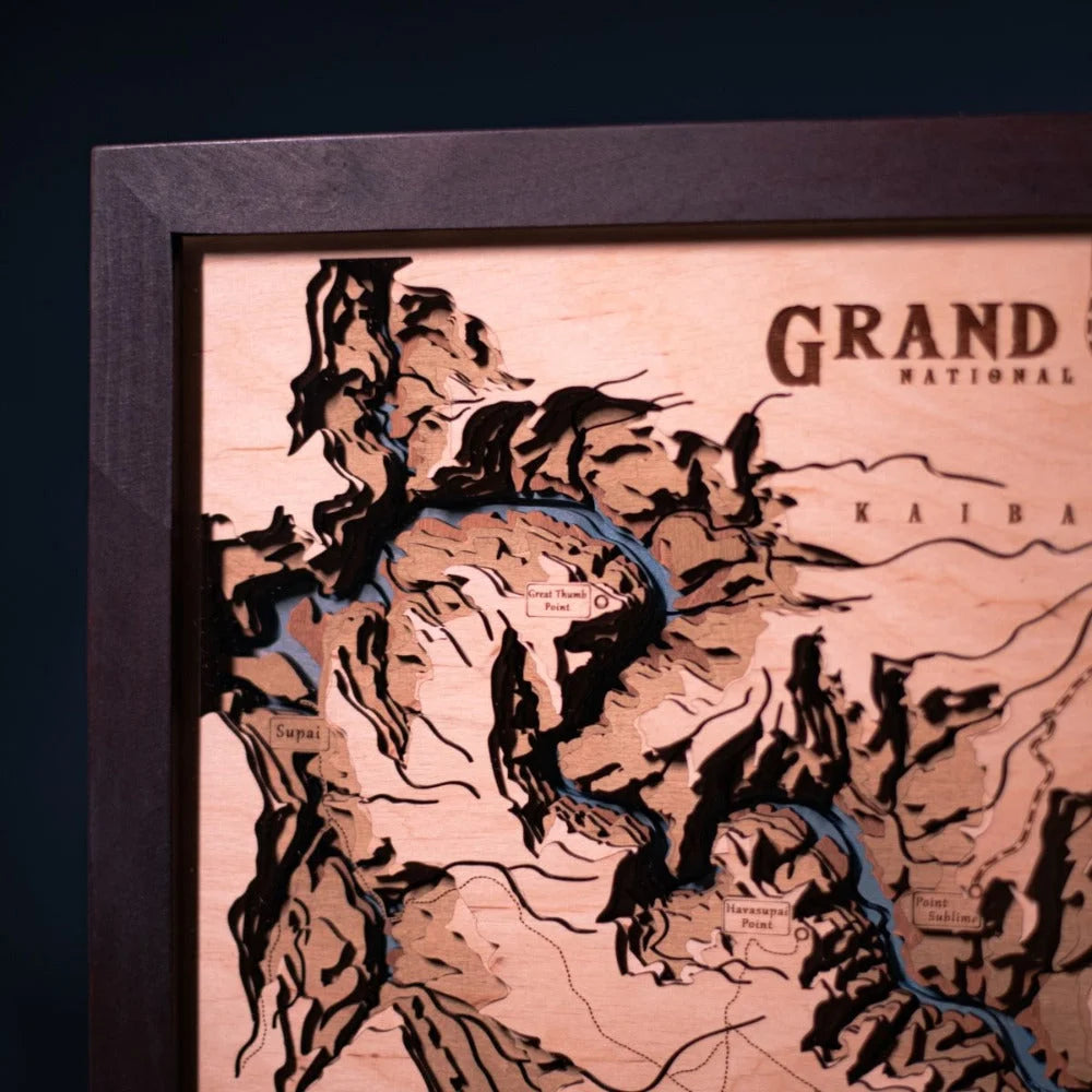 GRAND CANYON 3D MAP ZeWood Inc.