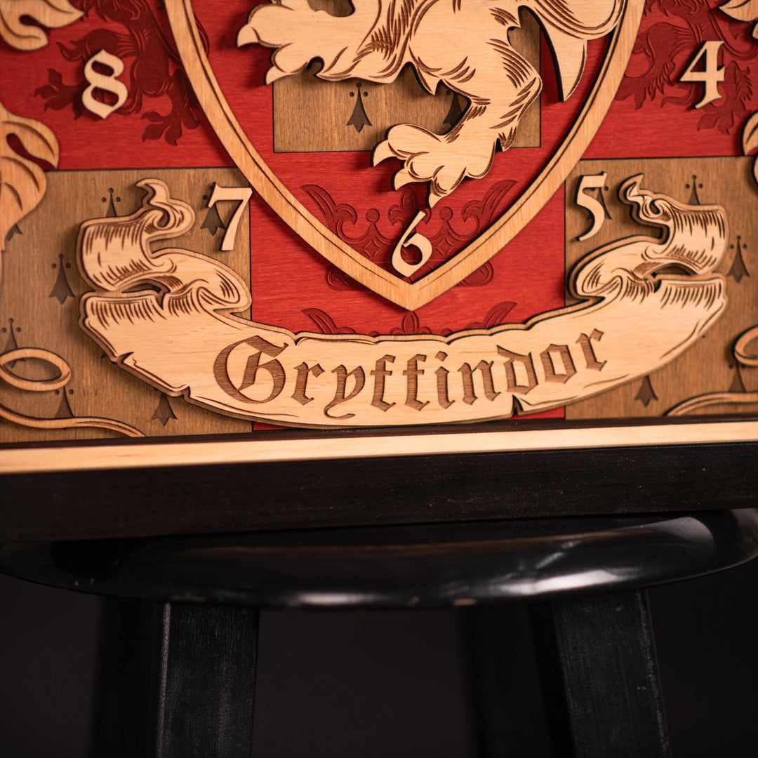 GRYFFINDOR 3D WALL CLOCK ZeWood Inc.