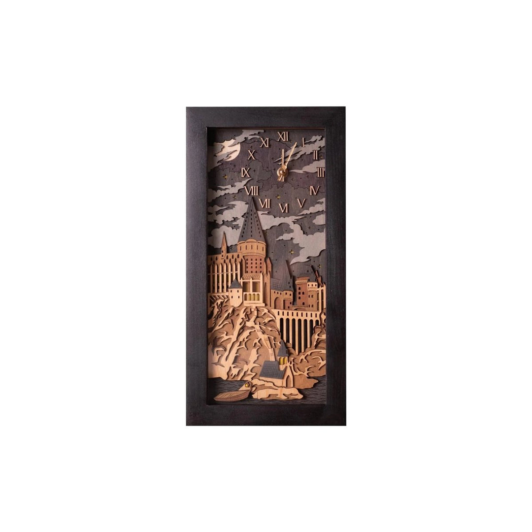 HOGWARTS 3D WALL CLOCK - ZeWood