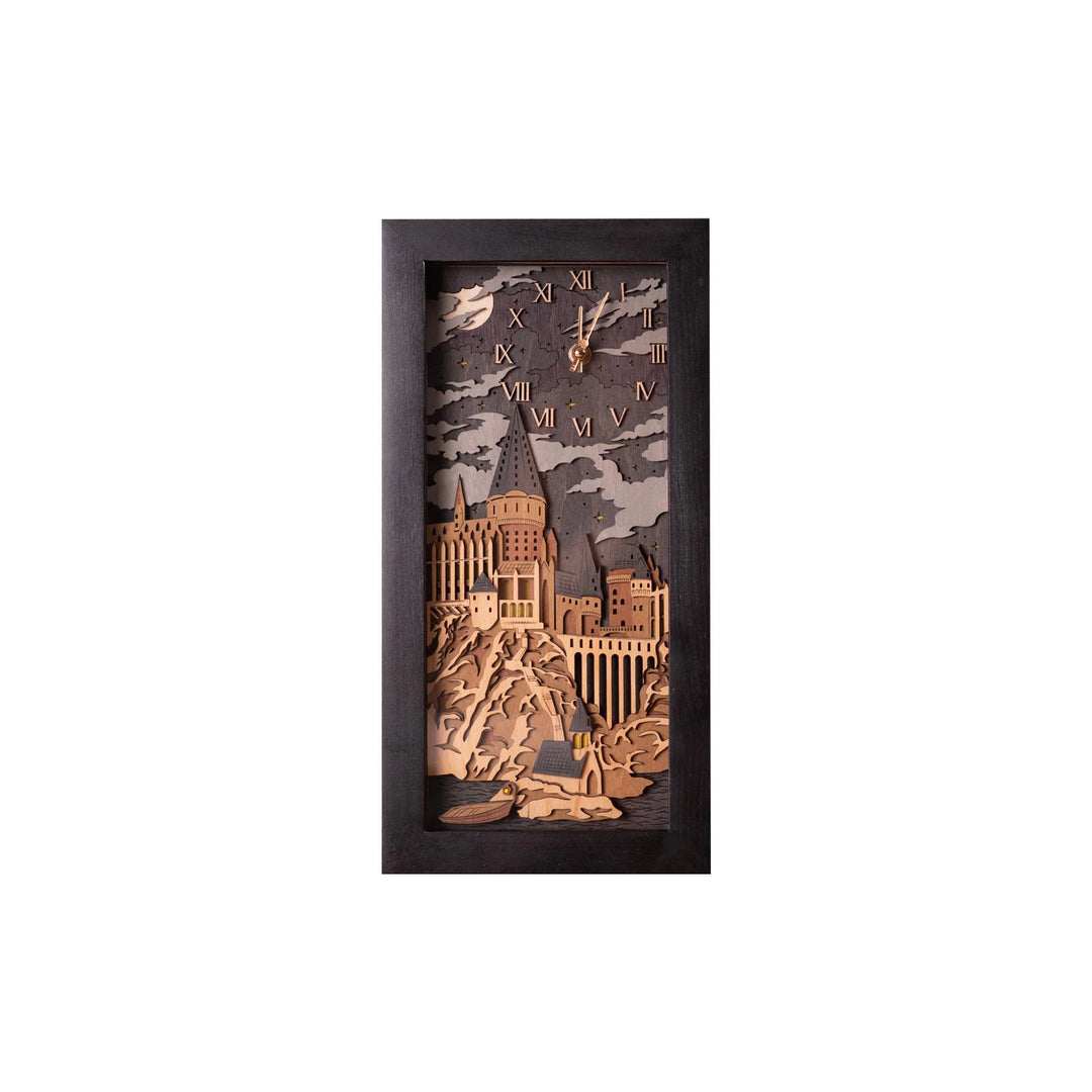 HOGWARTS 3D WALL CLOCK ZeWood Inc.