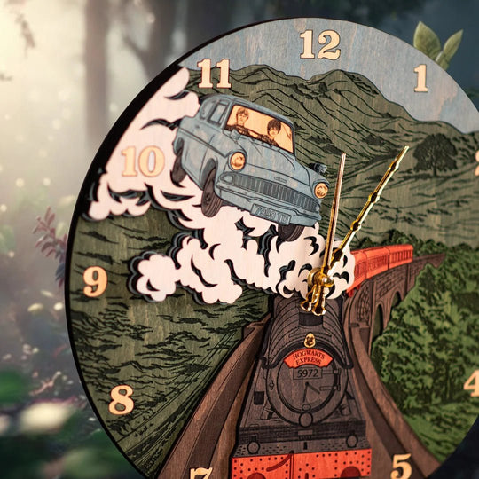 HOGWARTS EXPRESS CLOCK - ZeWood