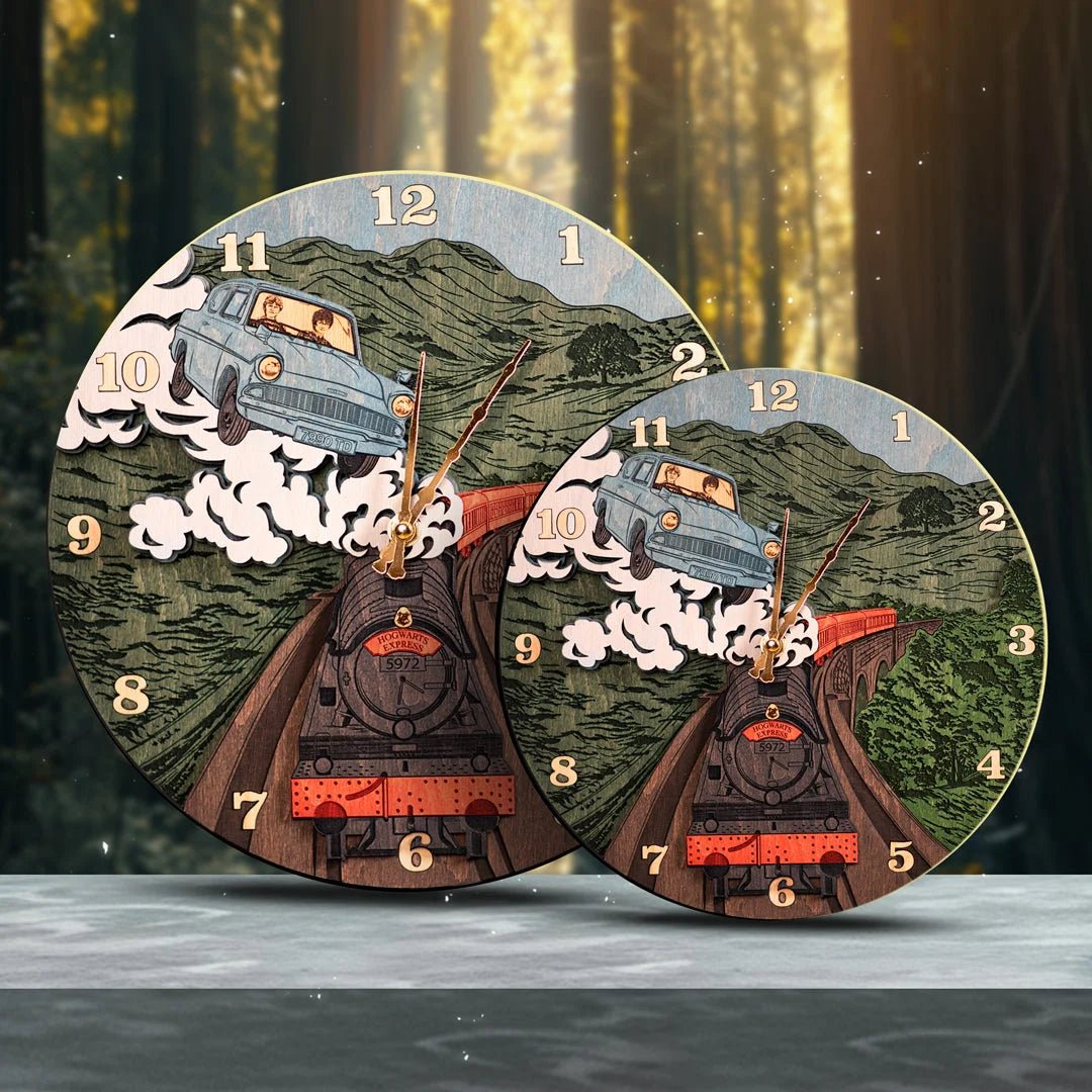 HOGWARTS EXPRESS CLOCK - ZeWood