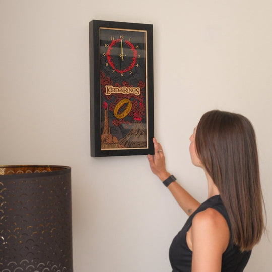 THE LORD OF THE RINGS™ 3D WOOD WALL CLOCK - ZeWood