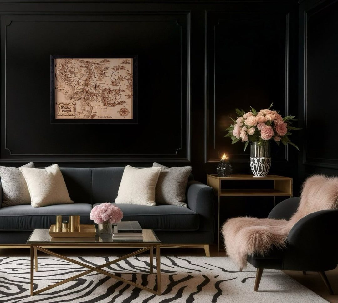 3D MIDDLE EARTH™ 3D WOOD MAP NATURAL EDITION - ZeWood