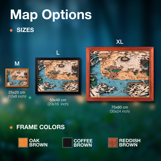 Customize your FF14 world map with an engraved inscription.
