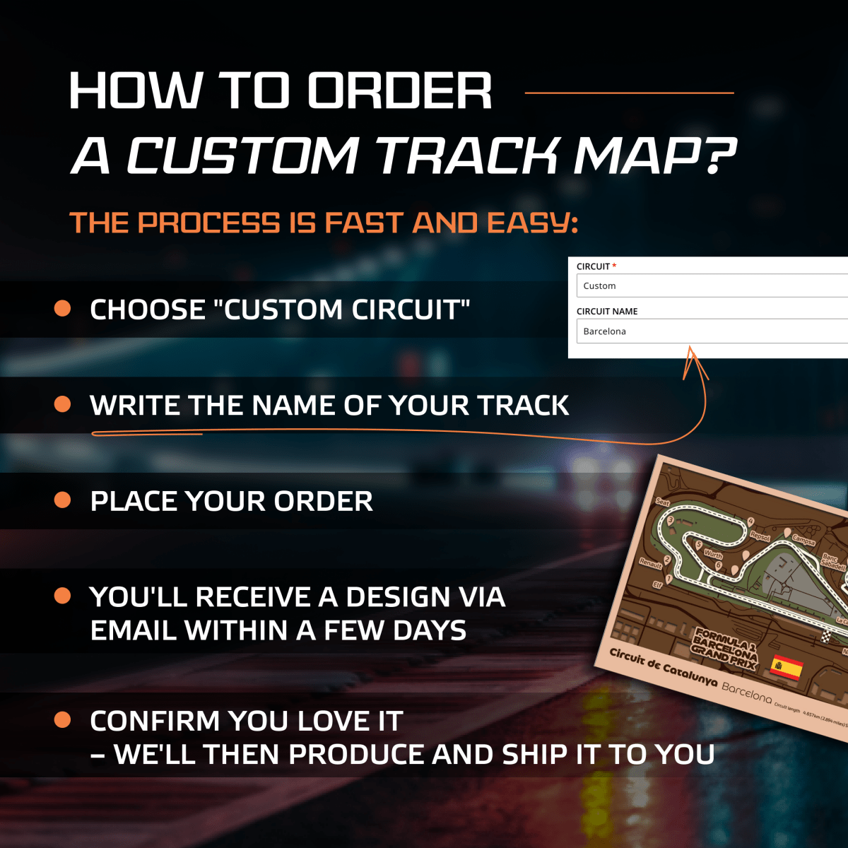 F1 CIRCUIT 3D WOOD MAP - ZeWood