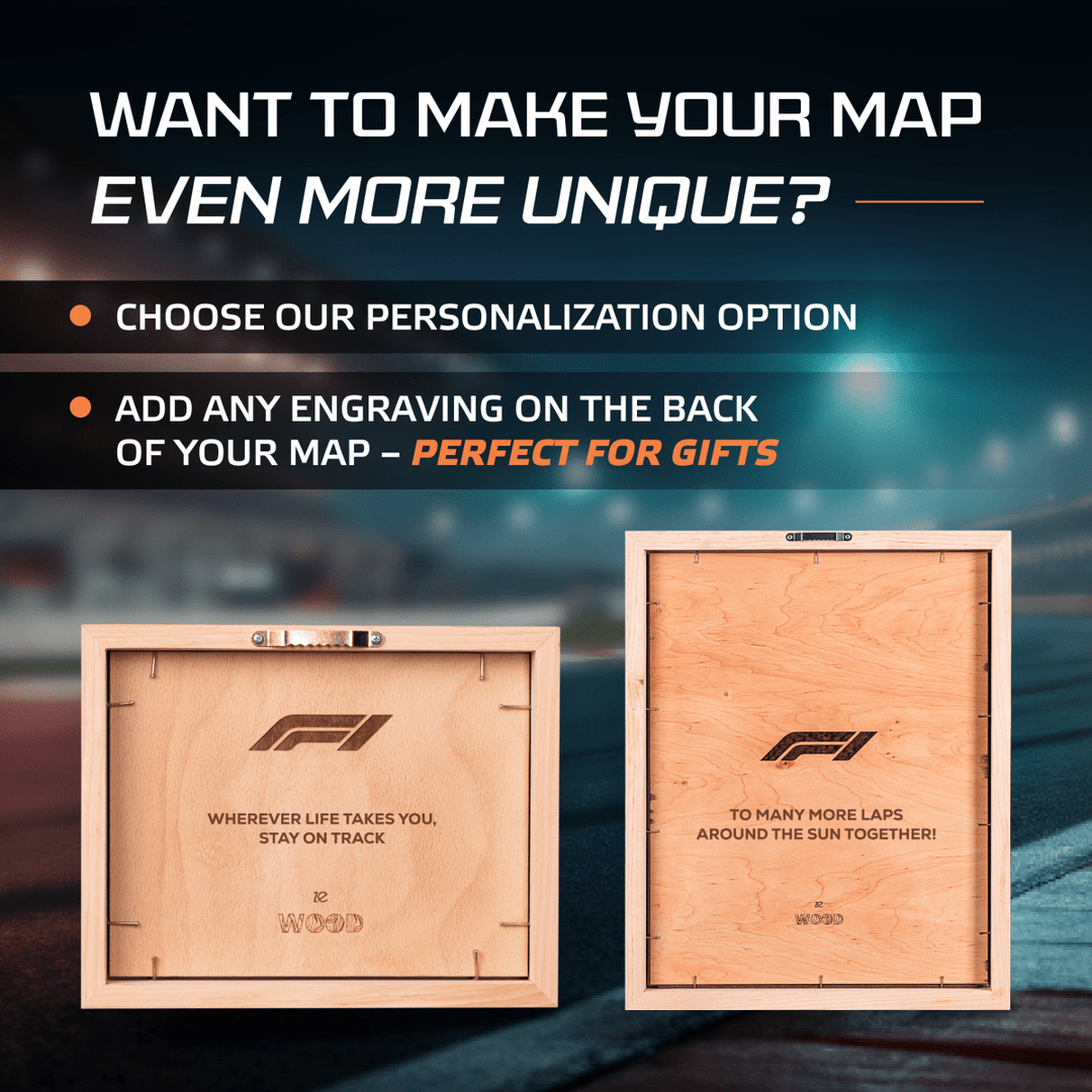 F1 CIRCUIT 3D WOOD MAP - ZeWood