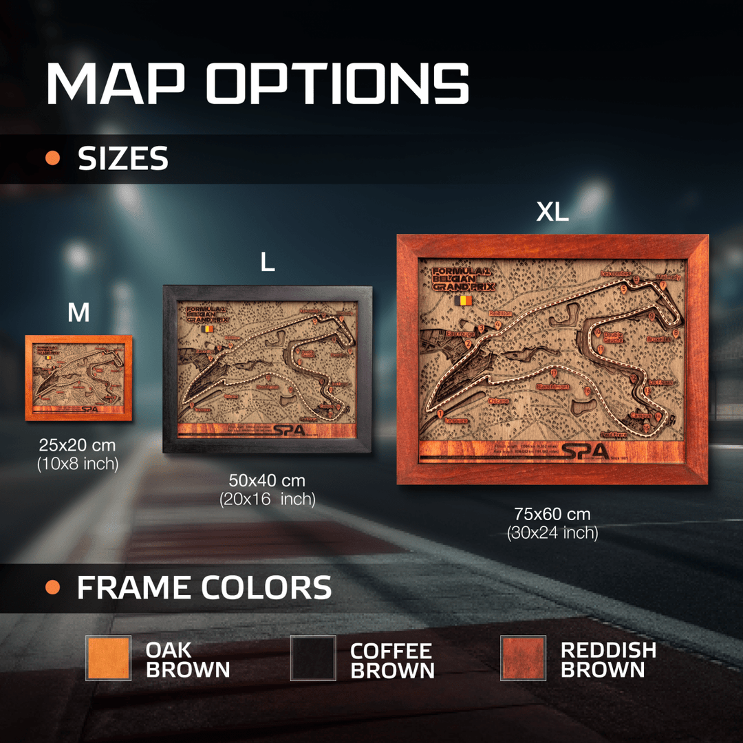 F1 CIRCUIT 3D WOOD MAP - ZeWood