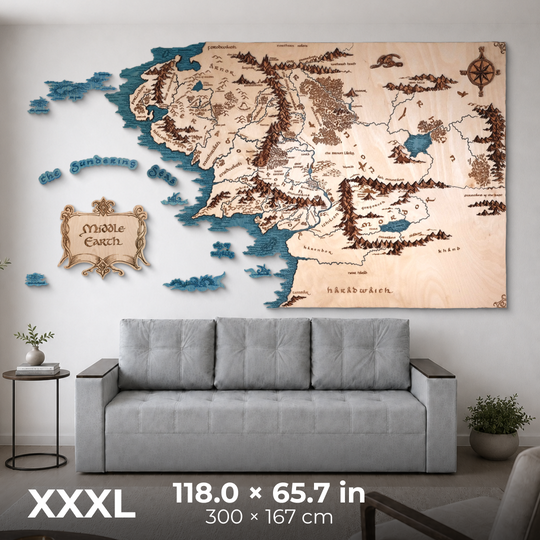MIDDLE EARTH™ 3D WALL MAP