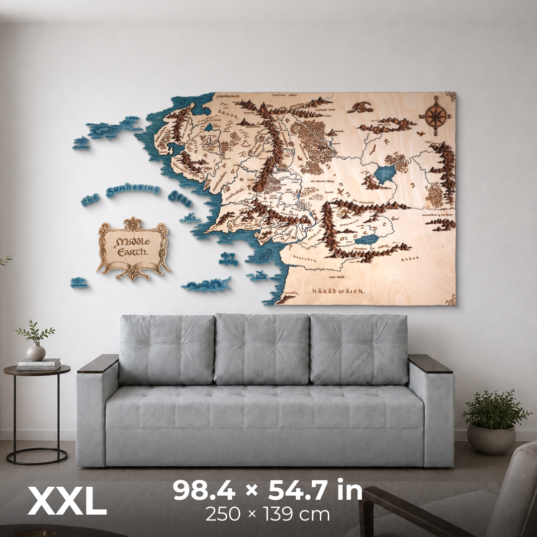 MIDDLE EARTH™ 3D WALL MAP