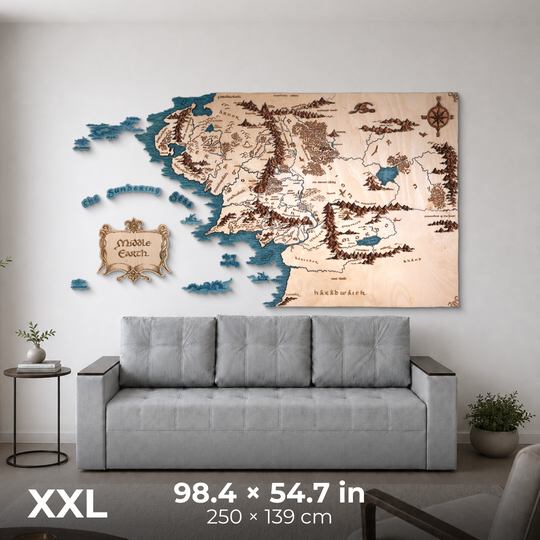 MIDDLE EARTH™ 3D WALL MAP
