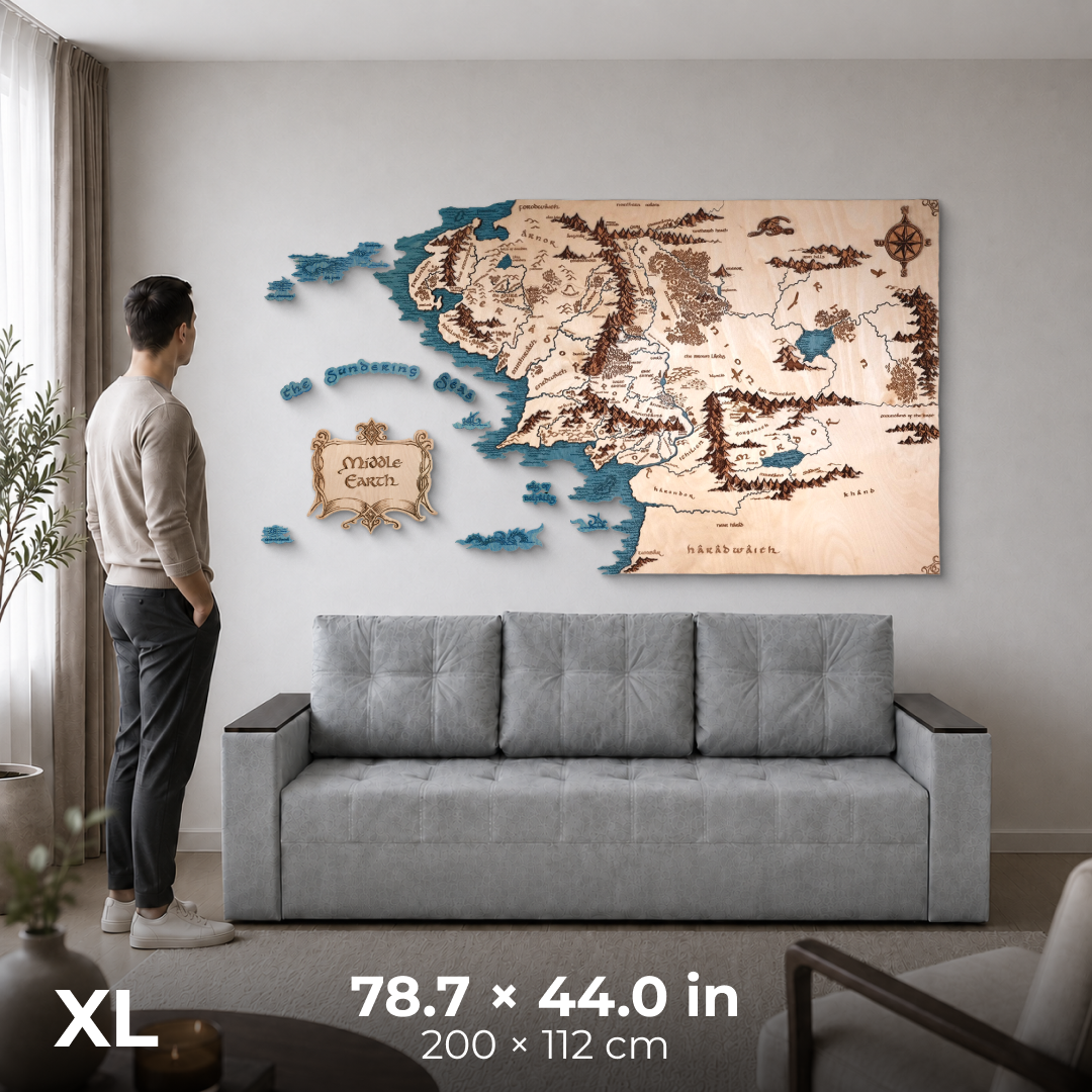 MIDDLE EARTH™ 3D WALL MAP