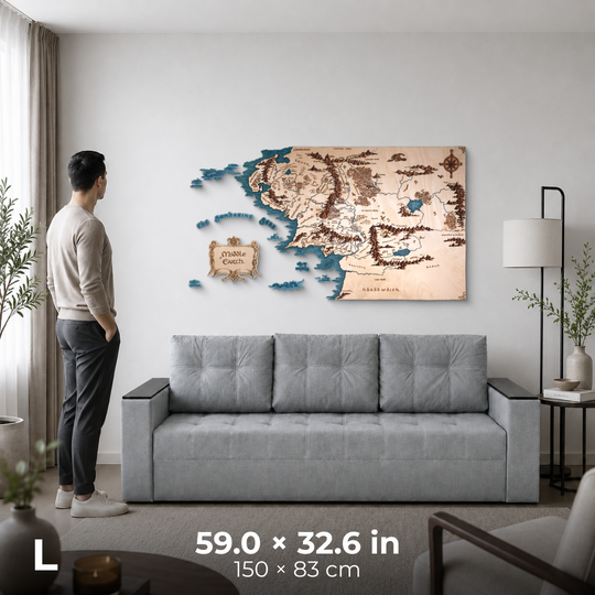 MIDDLE EARTH™ 3D WALL MAP