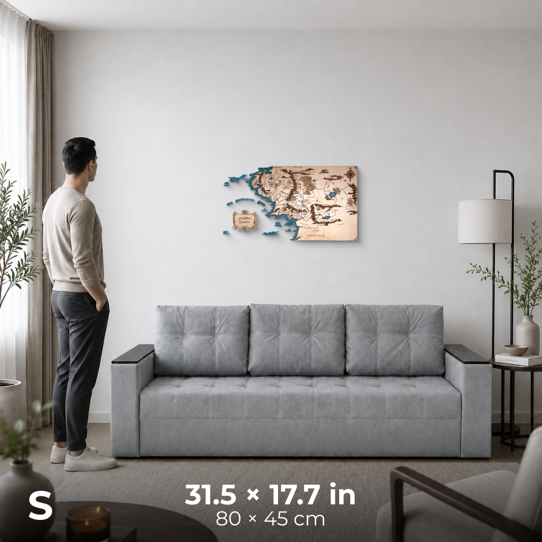 MIDDLE EARTH™ 3D WALL MAP