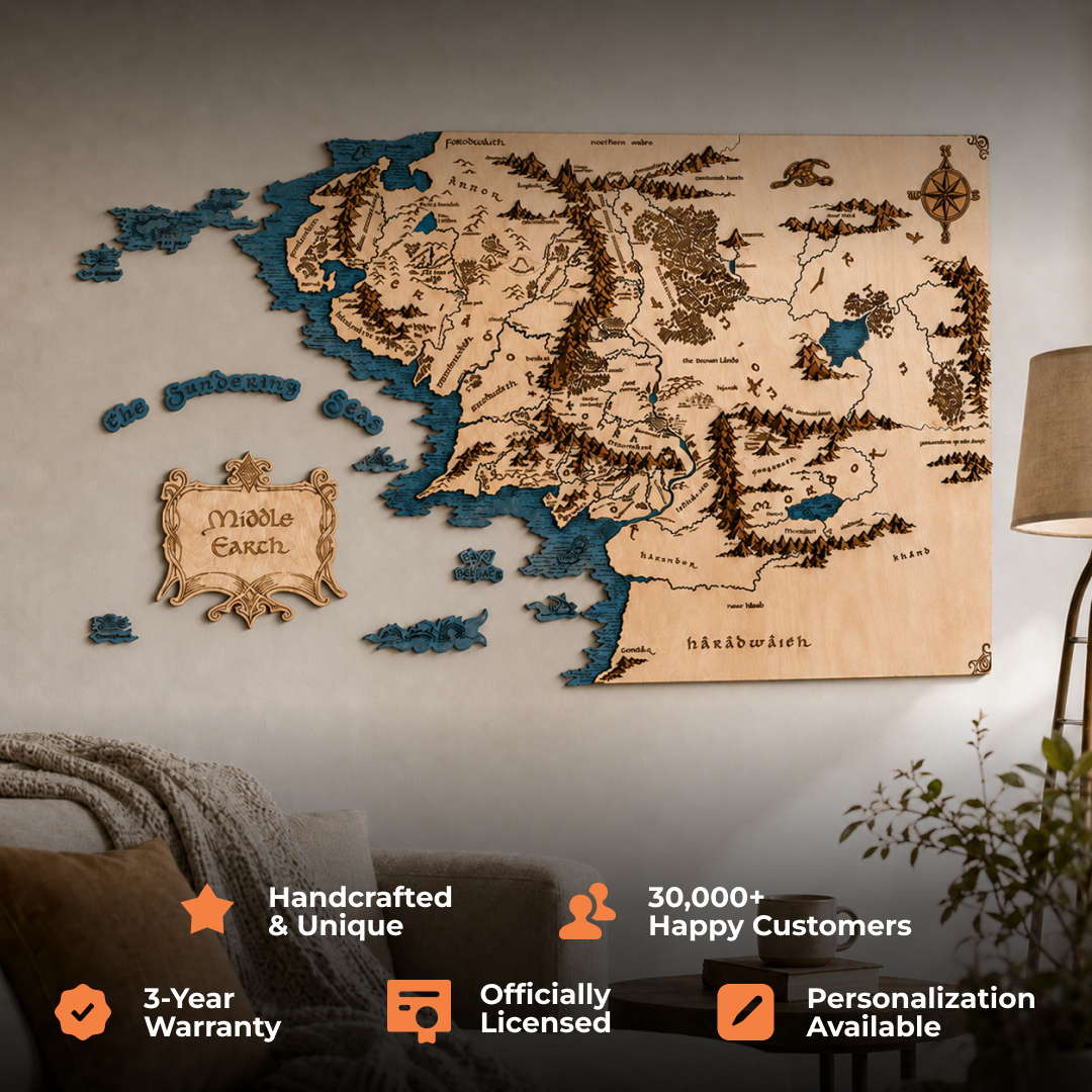 MIDDLE EARTH™ 3D WALL MAP