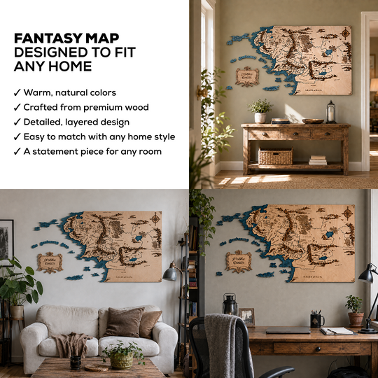 MIDDLE EARTH™ 3D WALL MAP