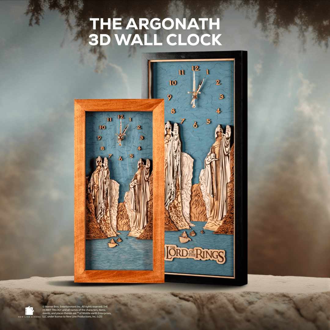 THE ARGONATH™ 3D WOOD WALL CLOCK - ZeWood