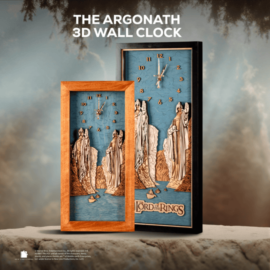 THE ARGONATH™ 3D WOOD WALL CLOCK - ZeWood