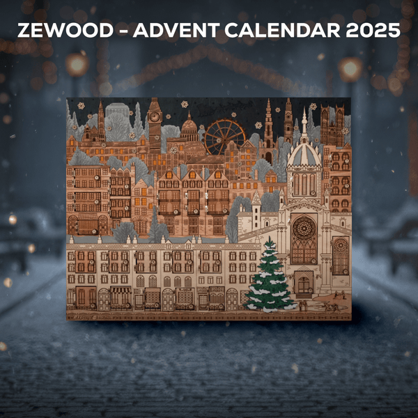 アドヴェントカレンダー 3D Wooden Advent Calendar – Handcrafted