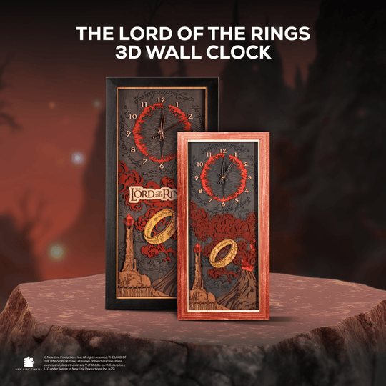 THE LORD OF THE RINGS™ 3D WOOD WALL CLOCK - ZeWood