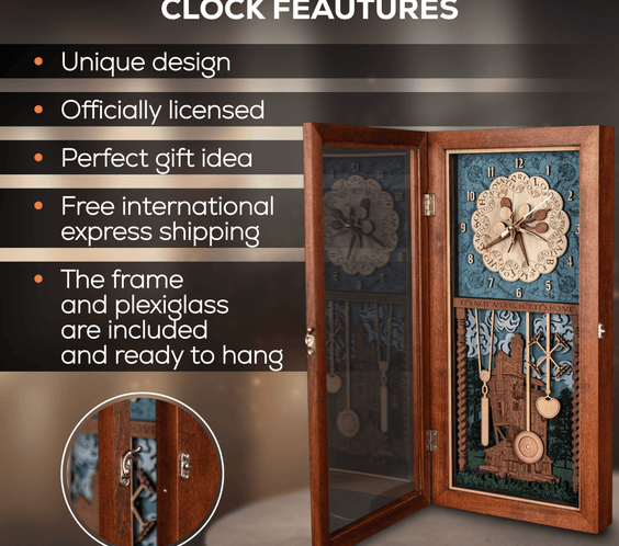 WEASLEY FAMILY™ 3D WOOD CLOCK - ZeWood