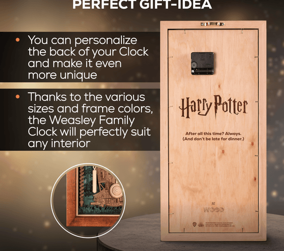 WEASLEY FAMILY™ 3D WOOD CLOCK - ZeWood