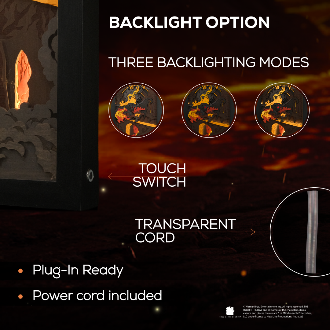 THE BALROG 3D WALL CLOCK WITH LIGHTING