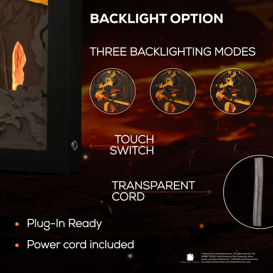 THE BALROG 3D WALL CLOCK WITH LIGHTING