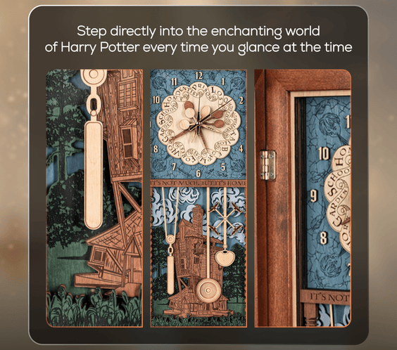 WEASLEY FAMILY™ 3D WOOD CLOCK - ZeWood