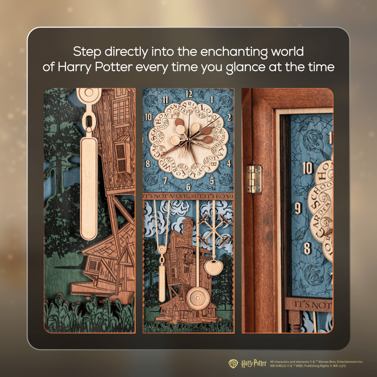 WEASLEY FAMILY™ 3D WOOD CLOCK - ZeWood
